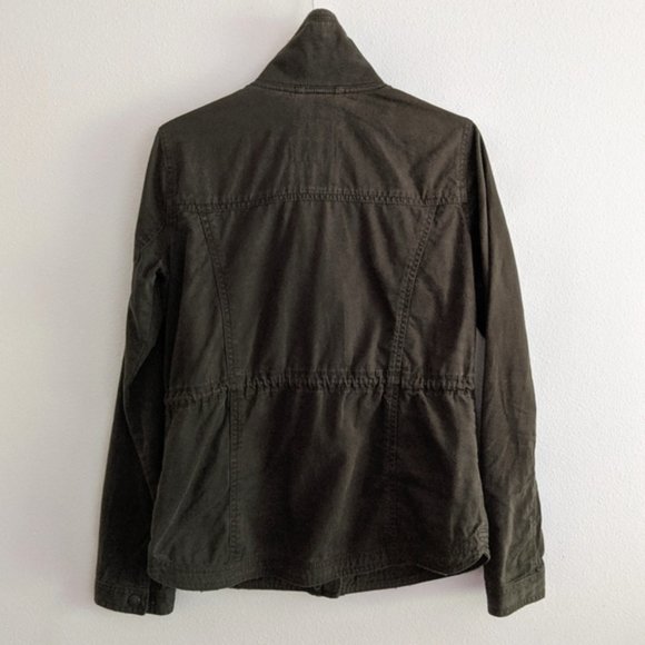 Abercrombie Military Utility Cargo Olive Green Women's Jacket Size Small - Picture 3 of 6